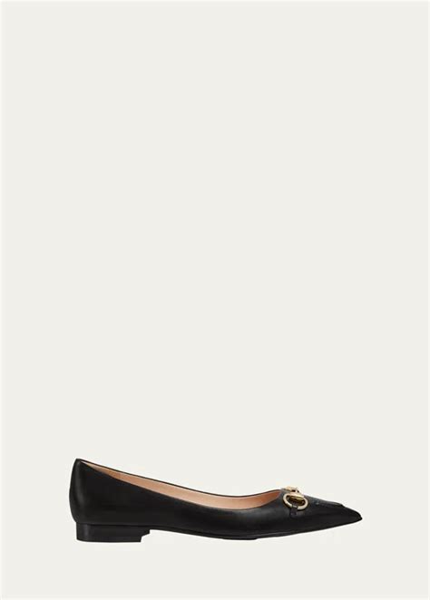 gucci ballerina flats|erin leather ballerina flats.